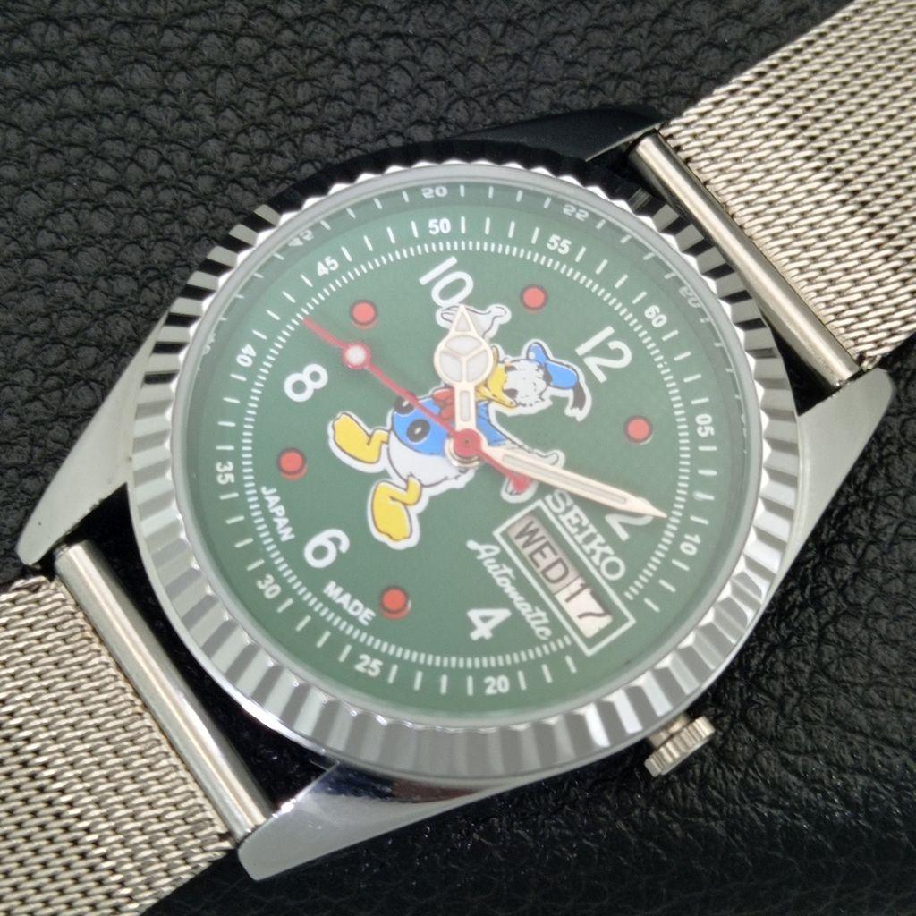 REFURBISHED SEIKO AUTOMATIC 6309A JAPAN MENS VINTAGE GREEN DIAL WATCH a443117-1
