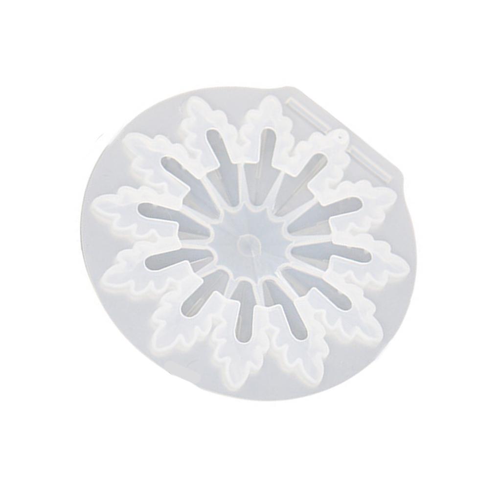 Silicone Pendant Mold Christmas Tree Snowflake Hanging Decoration Mould Jewelry Making Accessories for Craft Lover