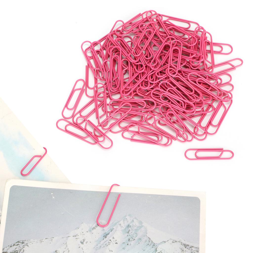 3 Boxes Paper Clip Small Portable  Red Shaped Cute Pin for File Classification
