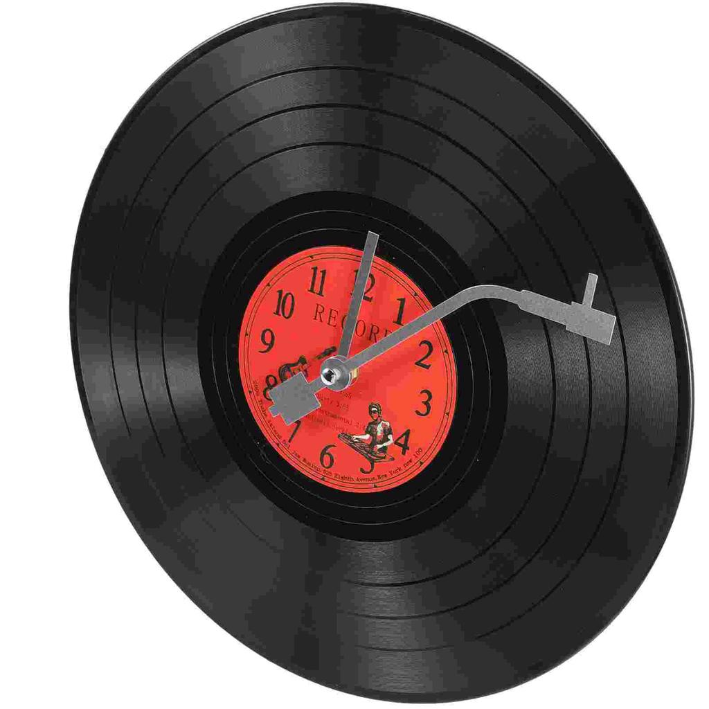 Clock Wall Vinyl Record Music Decor Hanging Records Silent Ocean Minimalist Office Decorative Clocks Country Vintage Cute Cafe