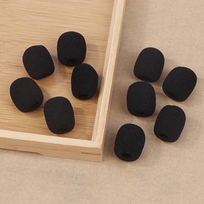 10Pcs/set Headset Microphone Sponge For Motorcycle Intercom Helmet Bluetooth Headset Microphone Sponge Accessories