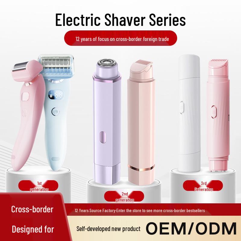 Unisexowa maszynka elektryczna do miejsc intymnych - Trymer do włosów łonowych i pod pachami