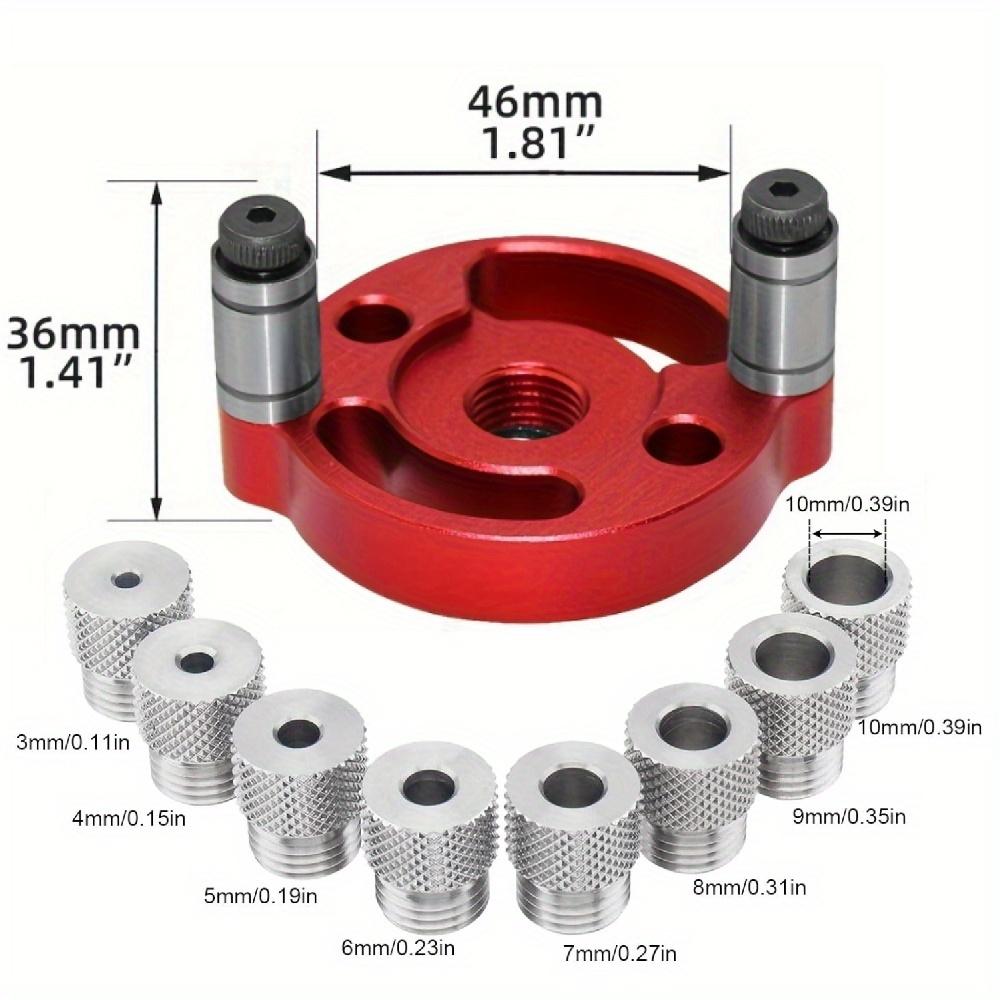 Self Center Dowel Jig Handheld Drill Guide for Straight Holes Wood Panel Hole Puncher Locator Woodworking Joints Tool