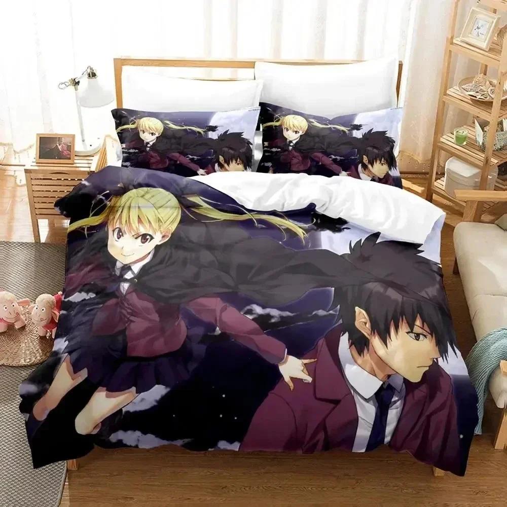 3D Anime Dance In The Vampire Bund Printed Bed Set Duvet Cover Pillowcase Bedding Set Bed Linen Sheet Quilt Full Queen King Size