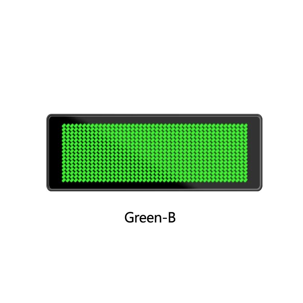 Fancyfamily Mini LED Digital Bluetooth APP Programmable Rechargeable Scrolling Name Message Tag Sign