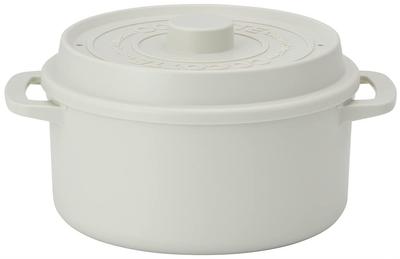 Cocotte Style Microwave Pot 1600ml Dull Gray Made In Japan MWCP2-A