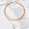 Factory multi-layer pendant necklace, fashionable women's accessories twist chain