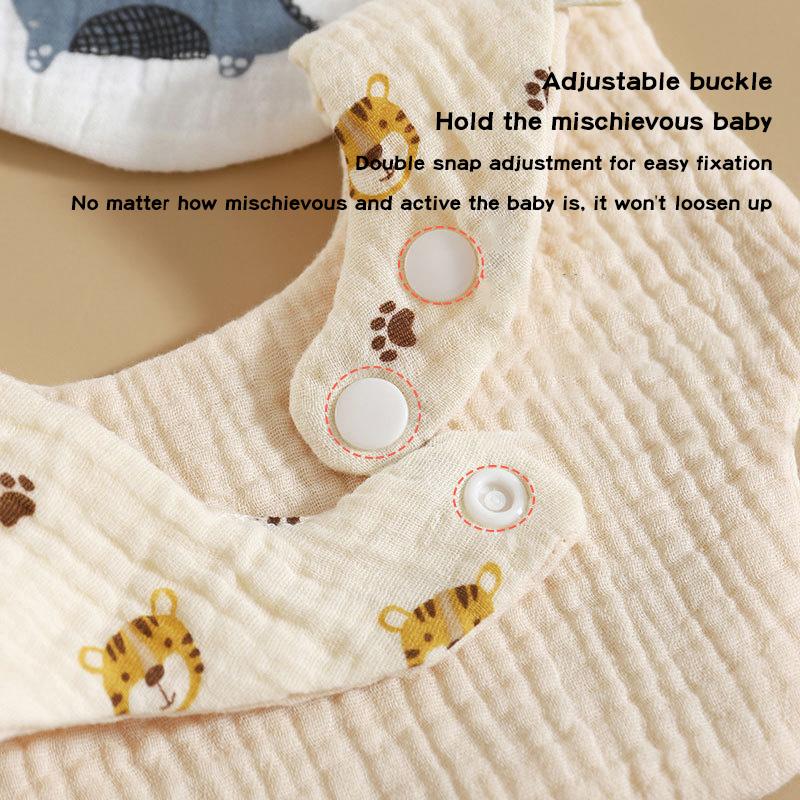 Soft Cotton Baby Bibs Dot Heart Print Infant Bib Newborn Burp Cloths For Baby Boy Girls Feeding Saliva Towel