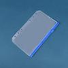 10pcs A6 6-Hole Binder Pockets Waterproof PVC Cash Budget Envelopes Zipper Binder Pouches for Notebook Planner Journey Binders