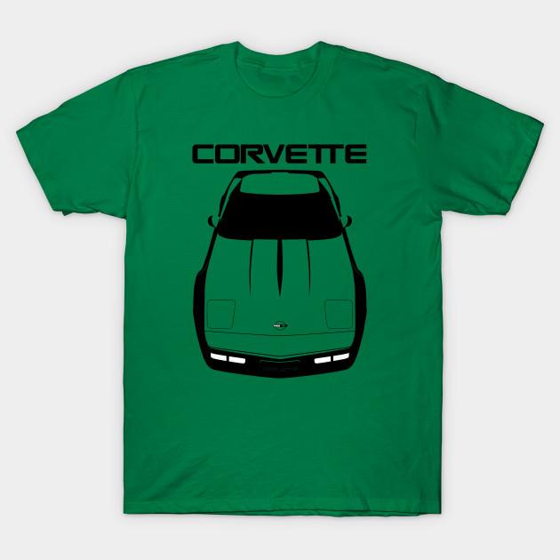 JG Infinite 1986 Black Corvette C4 T-Shirt – Unisex Short-Sleeve Classic Car Graphic Tee