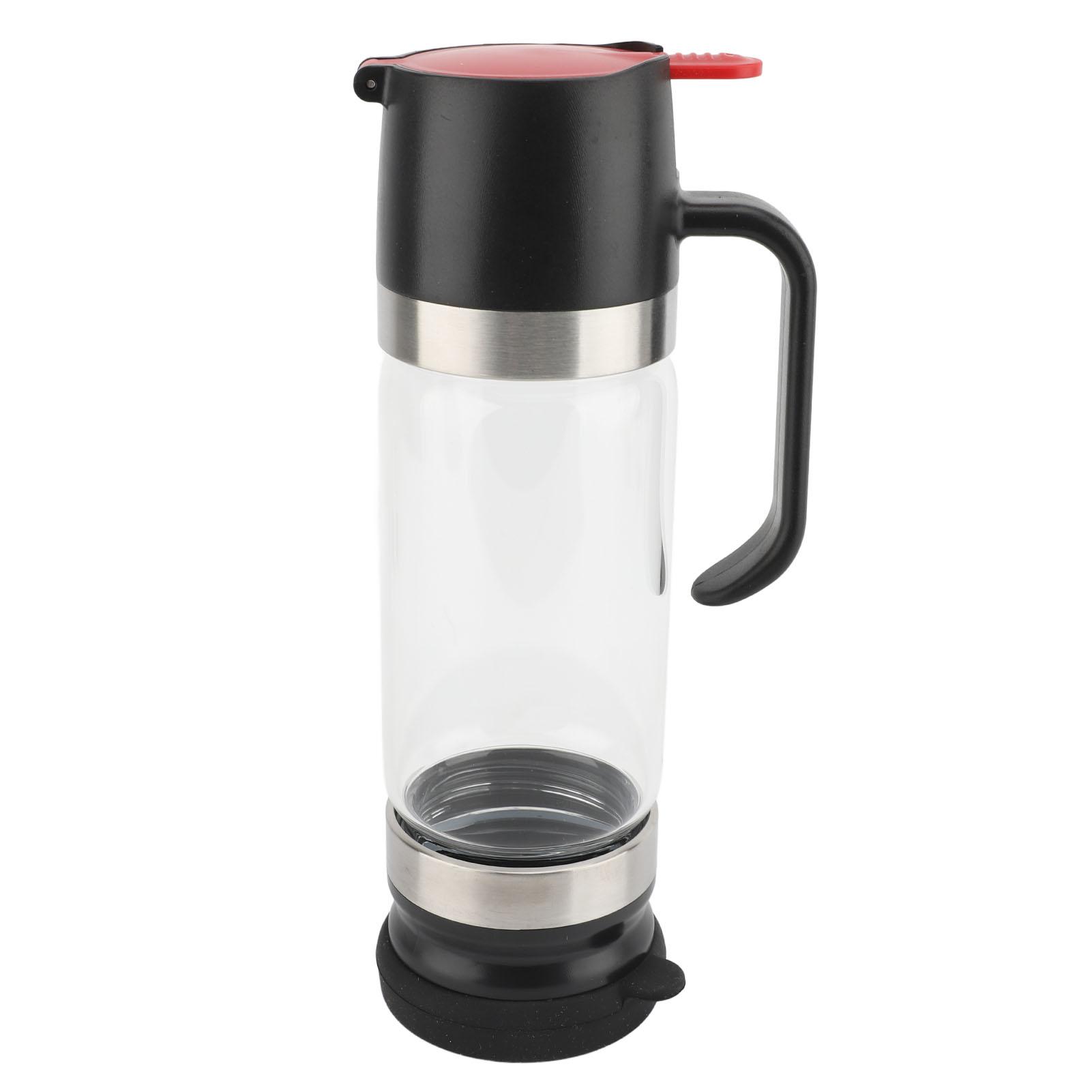 

Honey Dispenser 350ml Clear Glass Syrup Dispenser with Handle Prevent Dripping Honey Container for Coffee Shops Restaurants Home