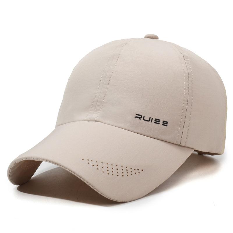 

Мужская тонкая бейсболка весна-лето солнцезащитный козырек солнцезащитный дышащий быстросохнущий кепка бежевый