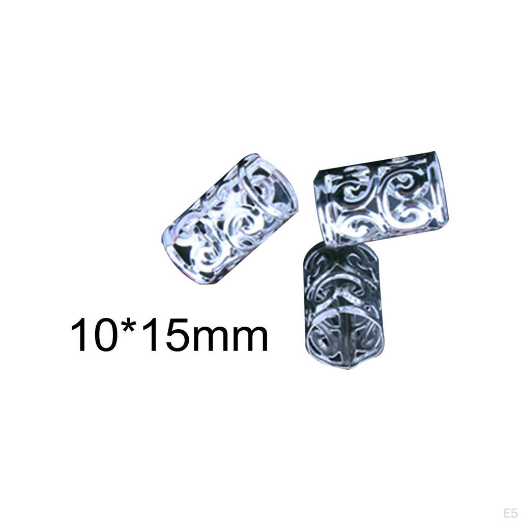 Coleção de Argolas de Cabelo para Tranças e Dreadlocks - Pacote com 100