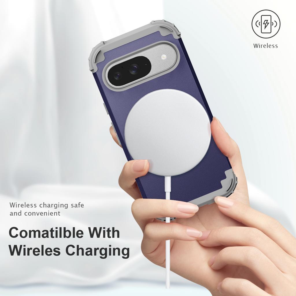 L-Style For Google Pixel 9 Case Shockproof PC + TPU Phone Back Cover