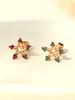 Minimal Piercing 14K Black Point Cubic Star Piercing