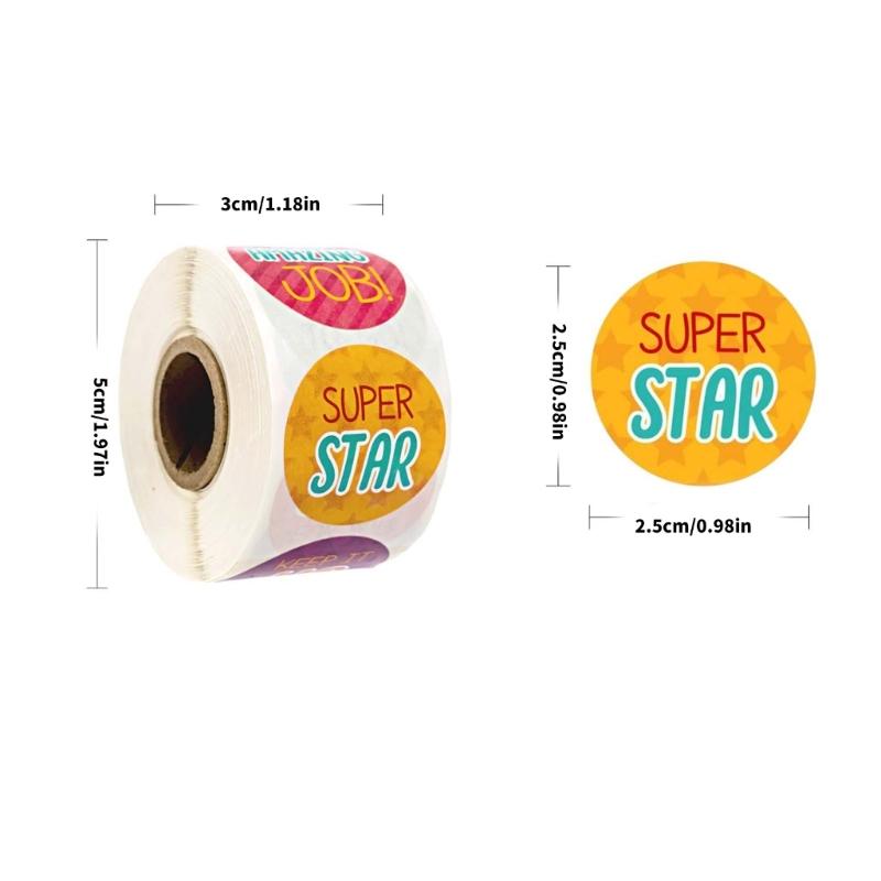 500 Pcs Motivational Sticker Reward Sticker Incentive Sticker Adhesive Sticker Decorative Label Encouraging Sticker