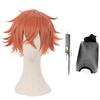 Orange Cosplay Wig, Costume Accessory, Includes Net and Comb, Perfect for Halloween Costumes.