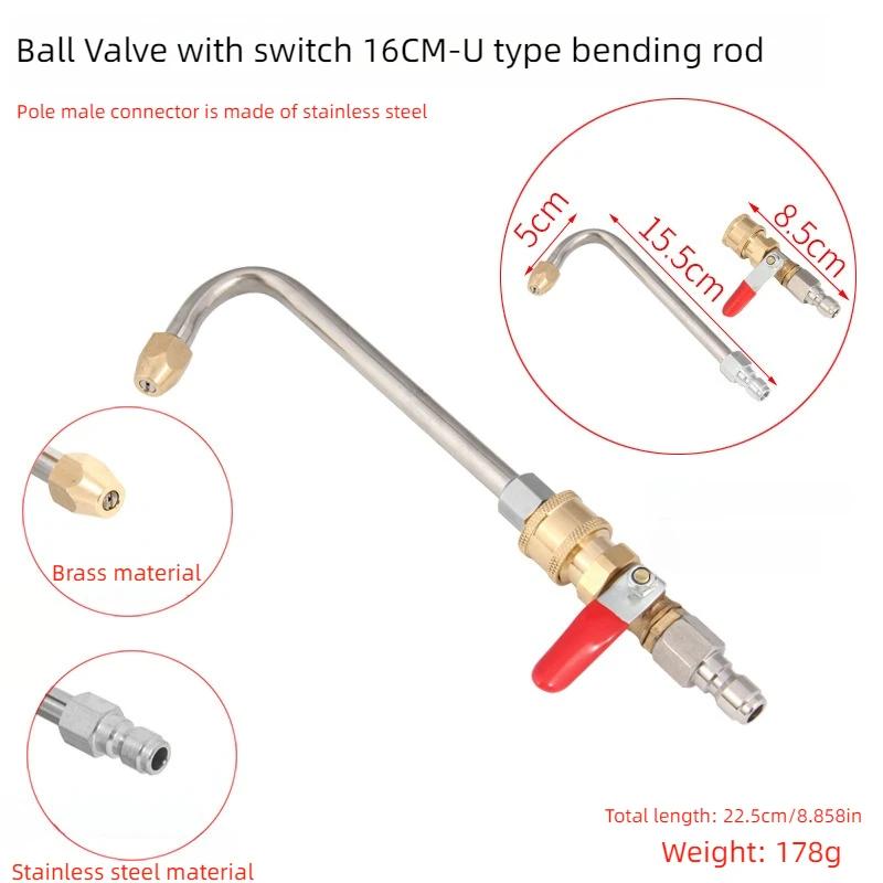 1/4 Quick - Plug Rod Brass&Stainless, Multiple Angles&Sizes, High - Pressure - Comparable for Car Wash, Yard Clean&More