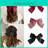 Elegant Satin Ribbon Hairpins With Big Bow For Women And Girls Accessories