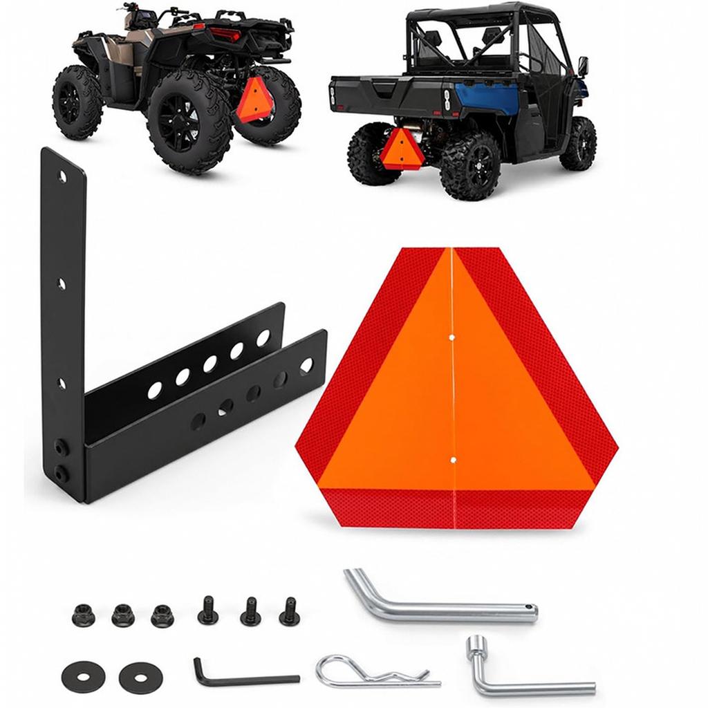 Slow Moving Vehicle Sign Bracket Kit for 2 Inch Receiver