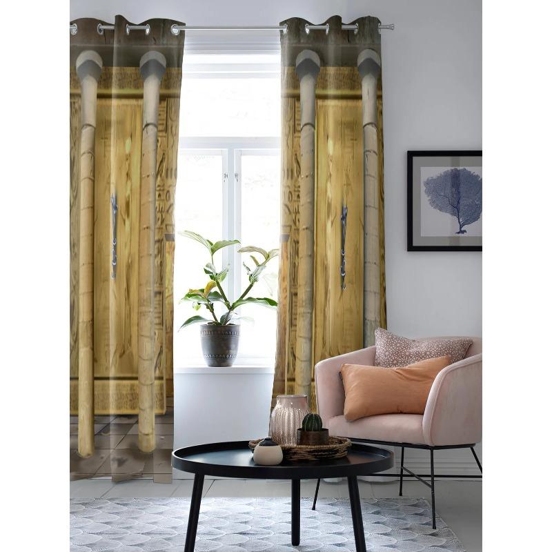 Egyptisk Tempelkultur Symbol Gardiner för Sovrum Kök Fönsterbehandlingar Kappa Gardiner för Vardagsrum