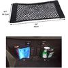 Universal Mesh Cargo Net Storage Net Wall Sticker Organizer Pouch Bag Storage Mesh Net For Car Trunk Storage Add On Organizers For Car Truck (24" X