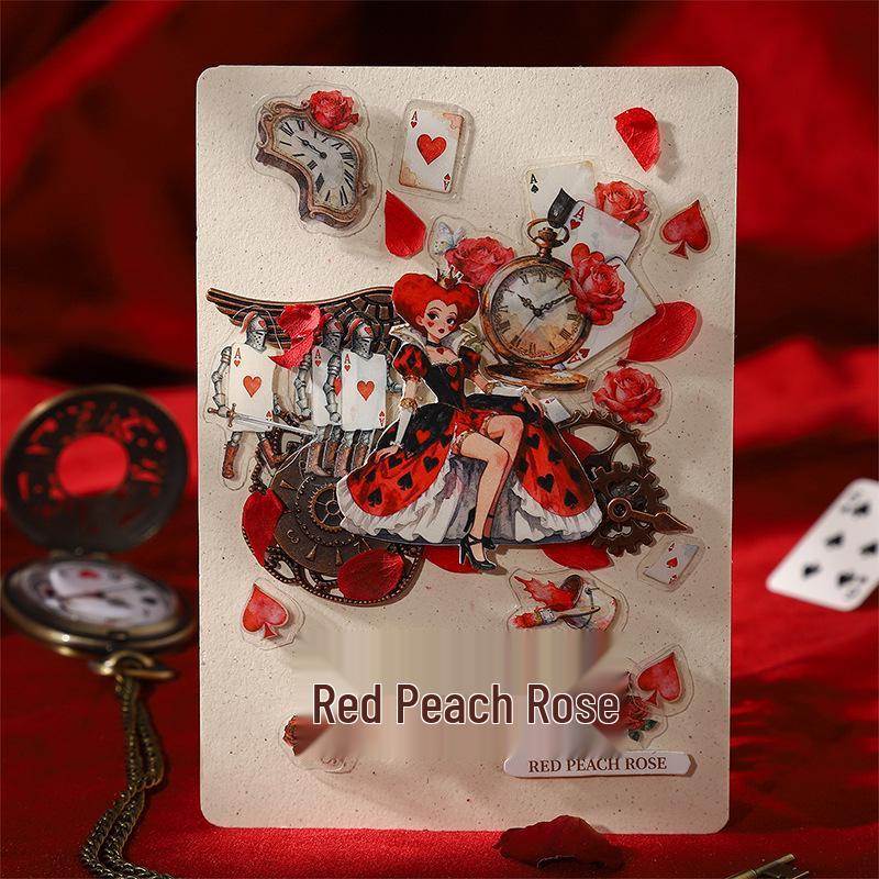 Alice's Wonderland Scenery Stickers: Crystal Ball, Journal Miniatures, DIY Decoration Pack