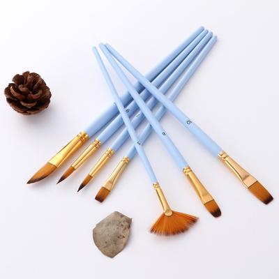 Ready Stocked 12Pcs/set Nylon Hair Multifunction Brushes Gouache Watercolor Oil Brush SetHot Sell