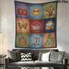 Retro Country Wall Tapestry Aesthetic Wall Hanging Printed Fabric Blanket Decorative Tapestries for Bedroom Living Room Home Decor