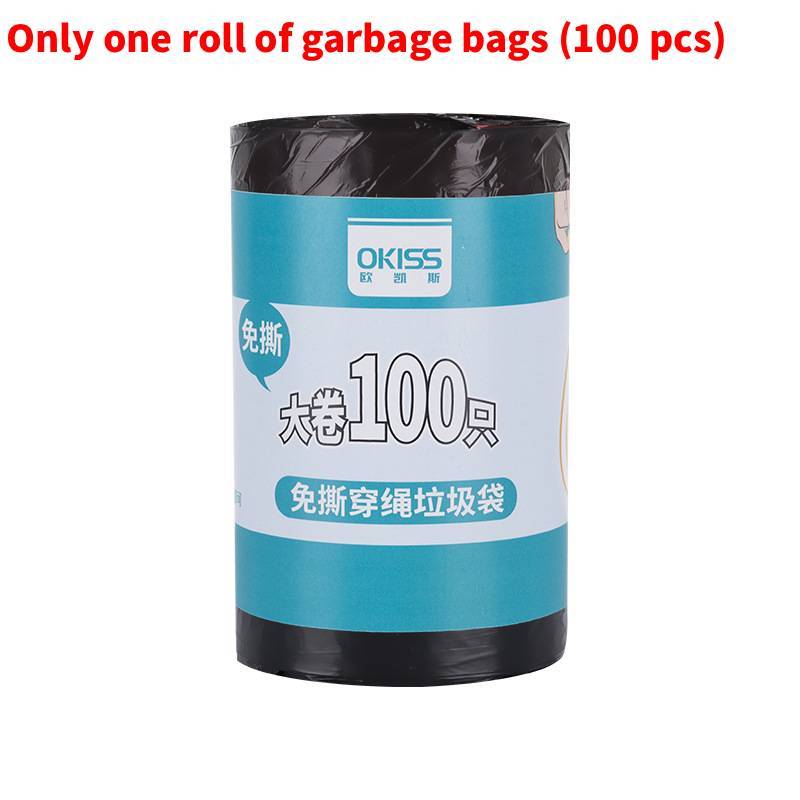 Household Waste Bag Roll With Drawstring For Kitchen Recycling And Garbage Disposal