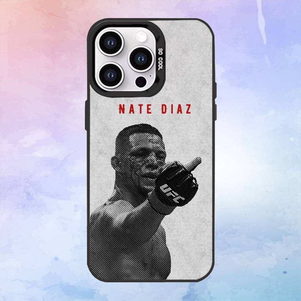 N-Nate D-Diaz Boxing Phone Case For iPhone17,16,15,14,13,12,11 Plus,Pro Max Black Candy Matte Shockproof Cover