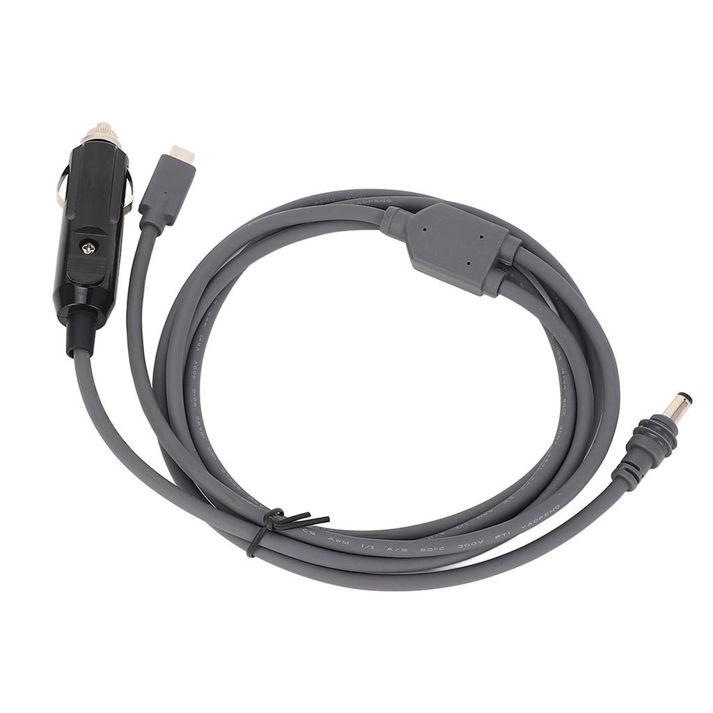 7.5FT Adapter Cable 18AWG USB C and Cigar Lighter To 5.5x2.1mm DC Port Power Cord for Mini Dish