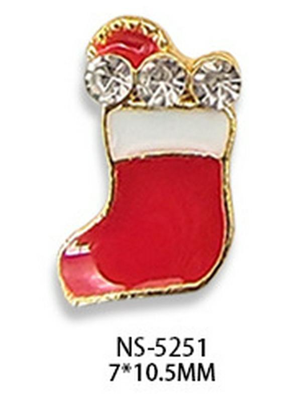 Christmas Nail Art Accessories: Festive Drills & Decorations with Trees, Santa, Deer & Snowman Designs