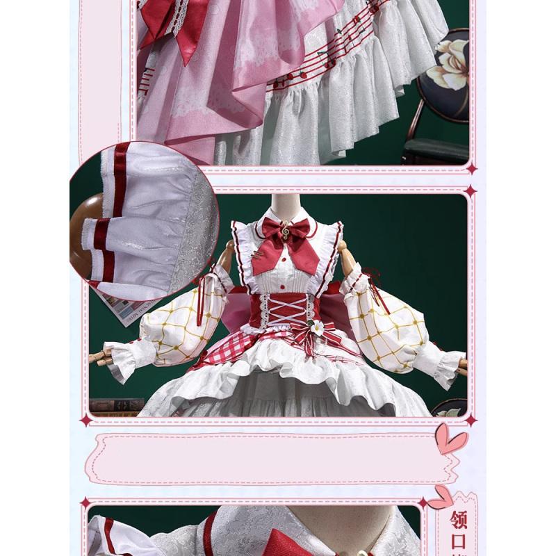 2023 Miku 15th Anniversary Cosplay Costume Pink Cute Lolita Princess Dress Suit Vocaloid Miku Uniform Christmas Carnival Clothes