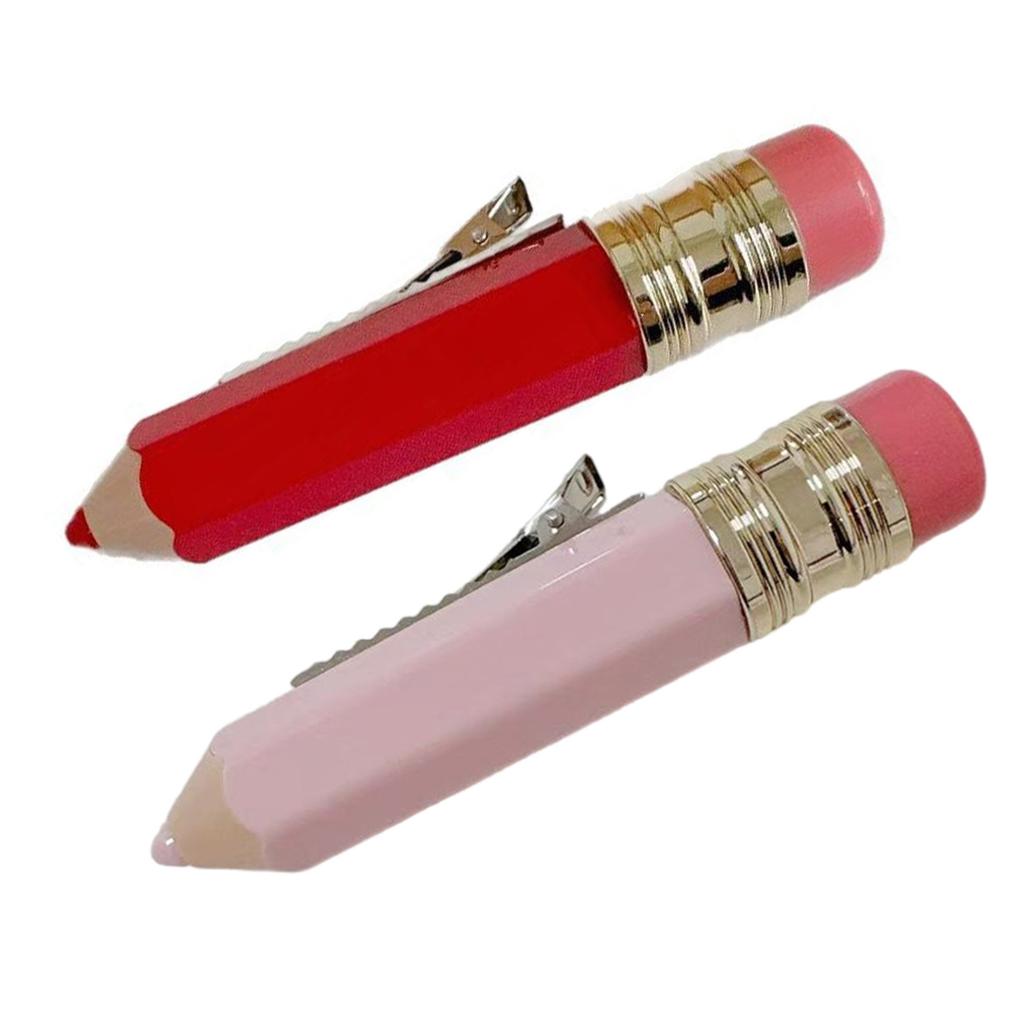 Creative Pencil Shape Hair Clip For Kids Adult Fun And Unique Hairstyle Safe and Nonslip Hair Barrette For Women