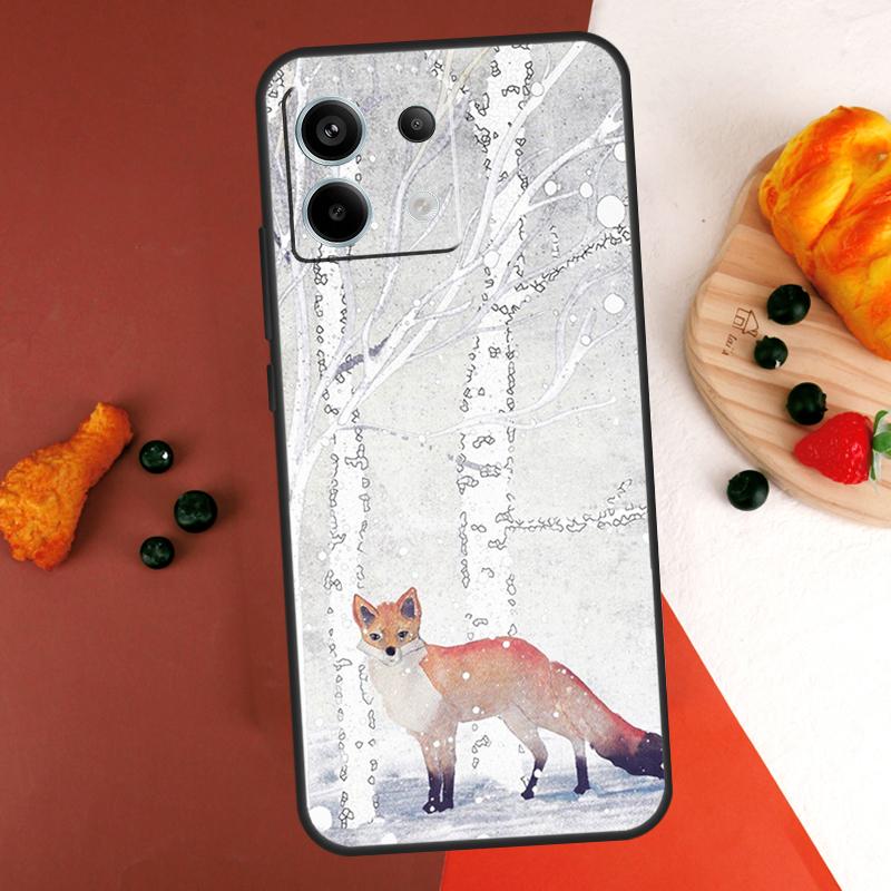 Fox Animal Pattern Case For Xiaomi Redmi Note 14 Pro 9 10 11 12 13 Pro 10S 11S 12S Redmi 13C 10C 12C 14C Coque