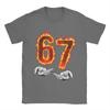 6 7 Meme Six Sept 67 Mains Meme T-shirt Imprimé Feu pour Hommes Femmes Loisirs Coton T-shirts Col Rond Manches Courtes T-shirt 3XL Hauts