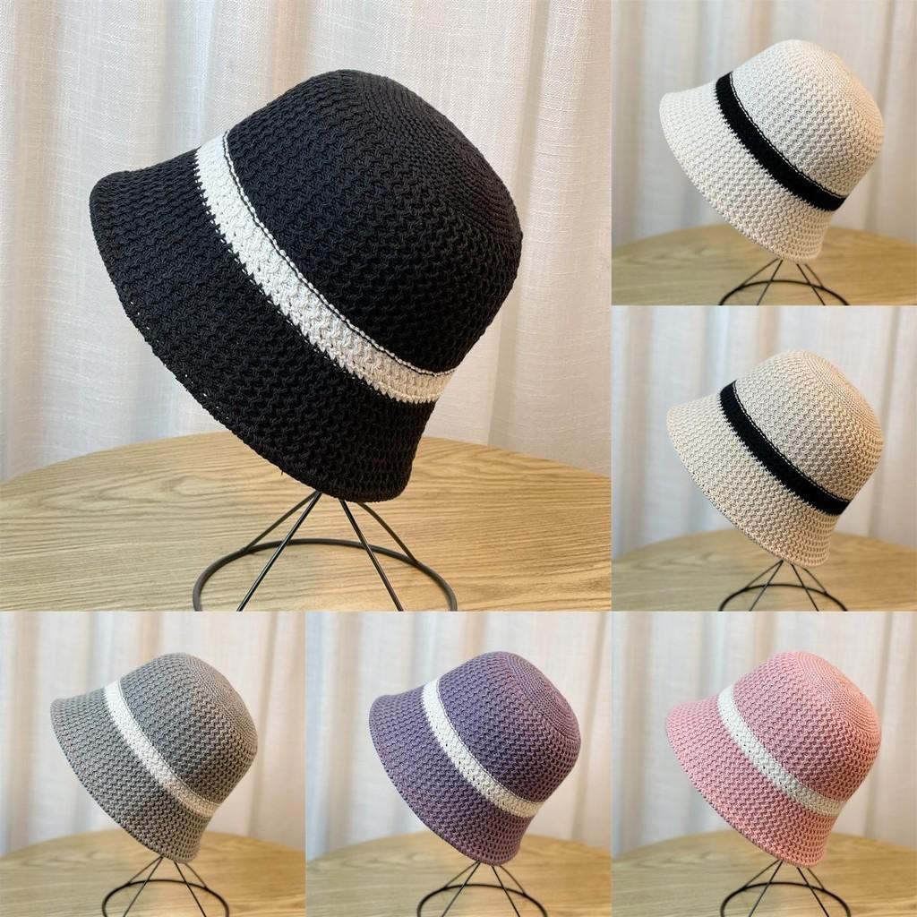 Trendy Round Top Wide Brim Fisherman Hat For Women In Black Beige Khaki Grey Purple Pink