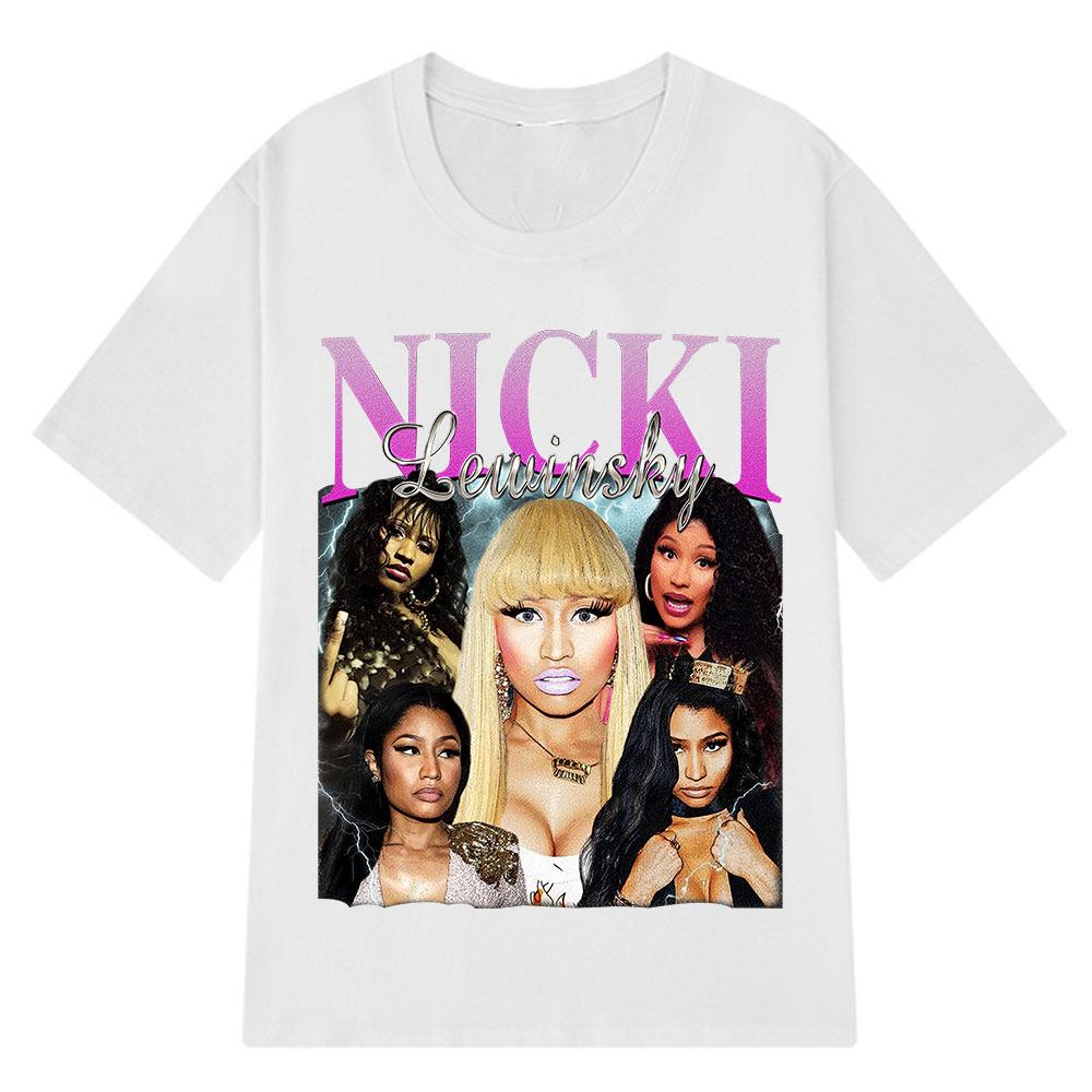 

Nicki Lewinsky Graphic T Shirt Nicki Minaj Unisex Womens Fashion Hip Hop Tshirts Casual Cotton Harajuku Aesthetic Trendy Tshirt 4XL