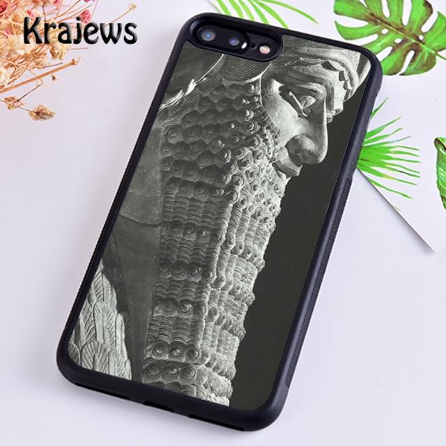 Krajews Lamassu Assyrian Mesopotamian Phone Case Cover For iPhone 17 Air 16 15 14 plus 11 12 13 pro max coque