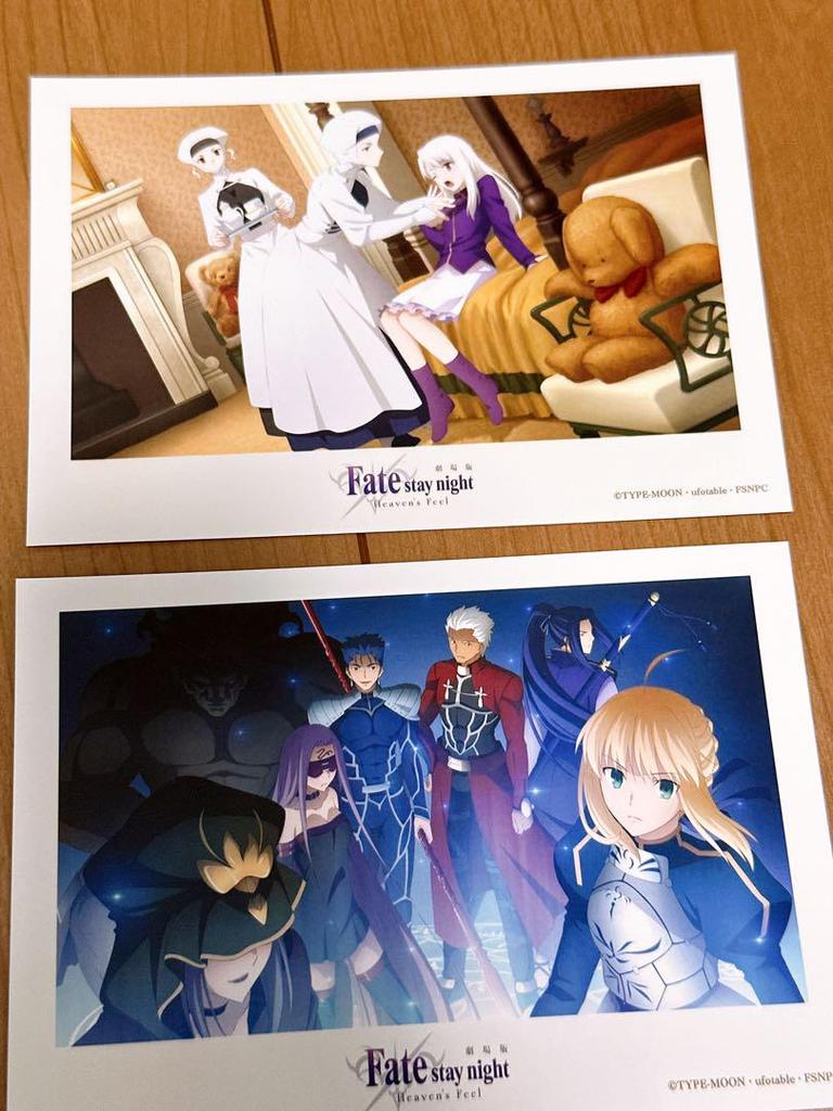 [USED] Fate stay night release commemorative original bromide Saber Tohsaka Rin