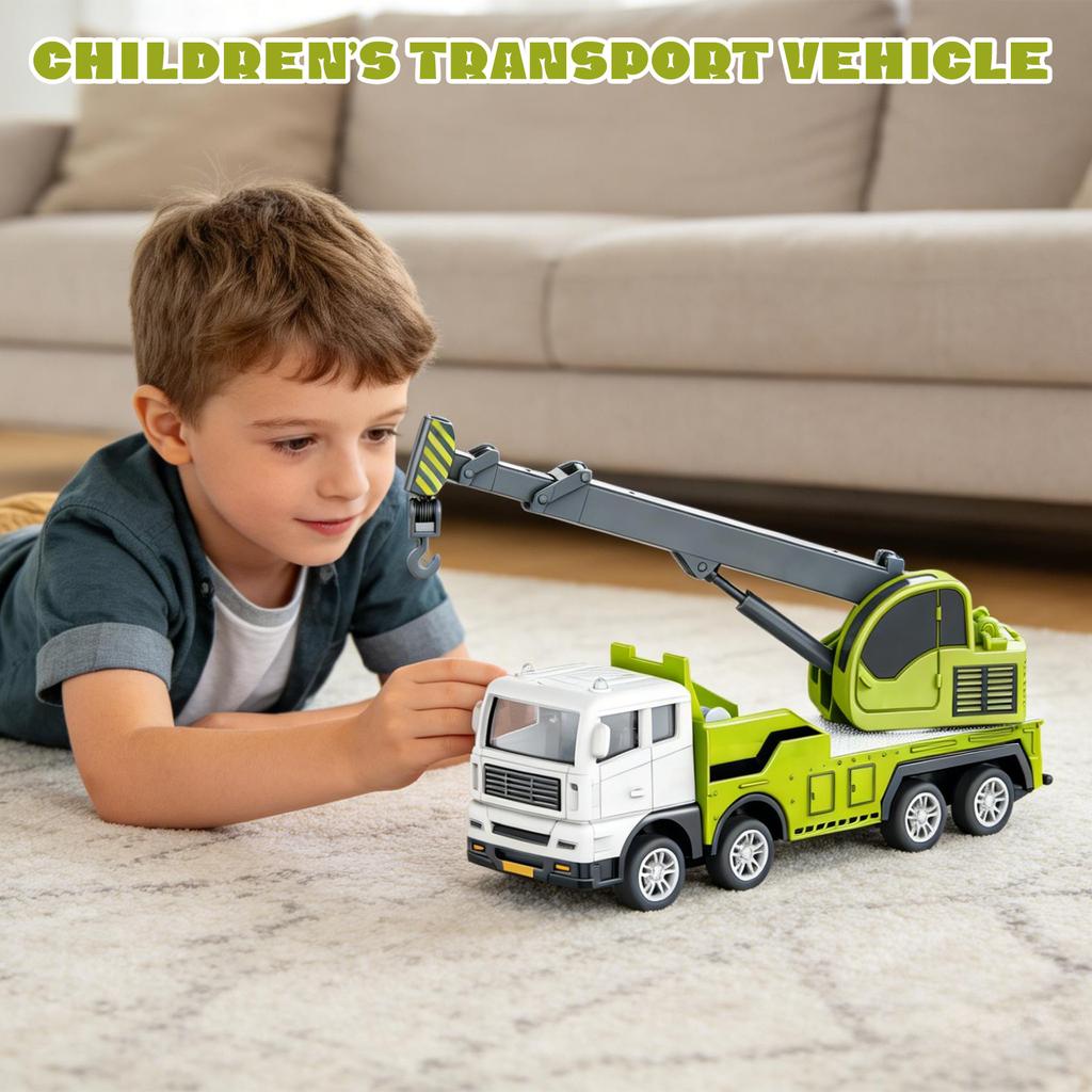 Model Simulation Transport Engineering Vehicle Telescopic Arm Boy's Educational Toy Car