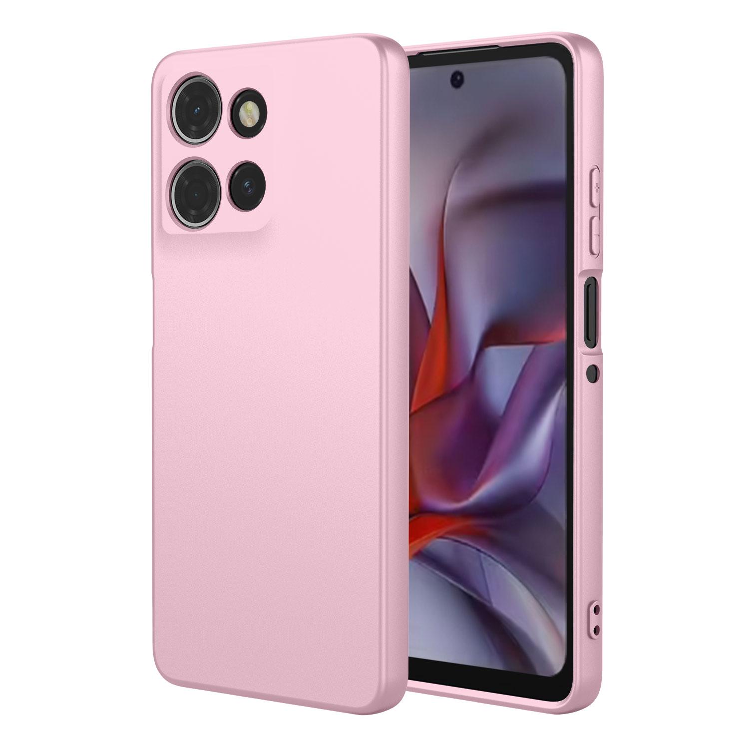 

For Motorola Moto G Power 5G Case Soft TPU Shockproof Protective Phone Cover Pink