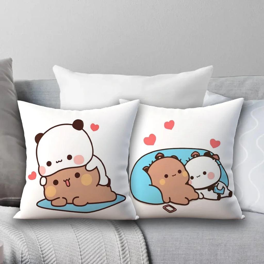 Bubu Dudu Pillow Cover Birthday Wedding Gifts 45X45 Cushions Covers Dakimakura Throw Pillows Square Pillowcase Cute