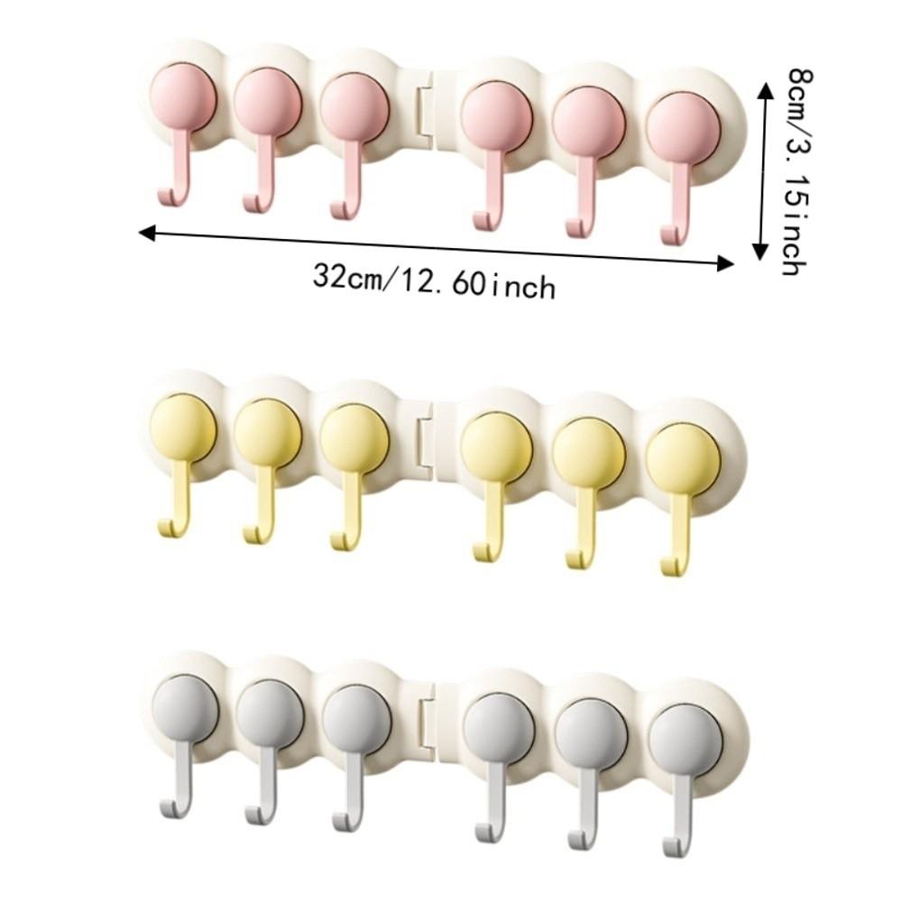 ABS Wall Hooks Wall Mounted Punch-free Hanger Multi-functional Rotating Corner Hook  Living Room
