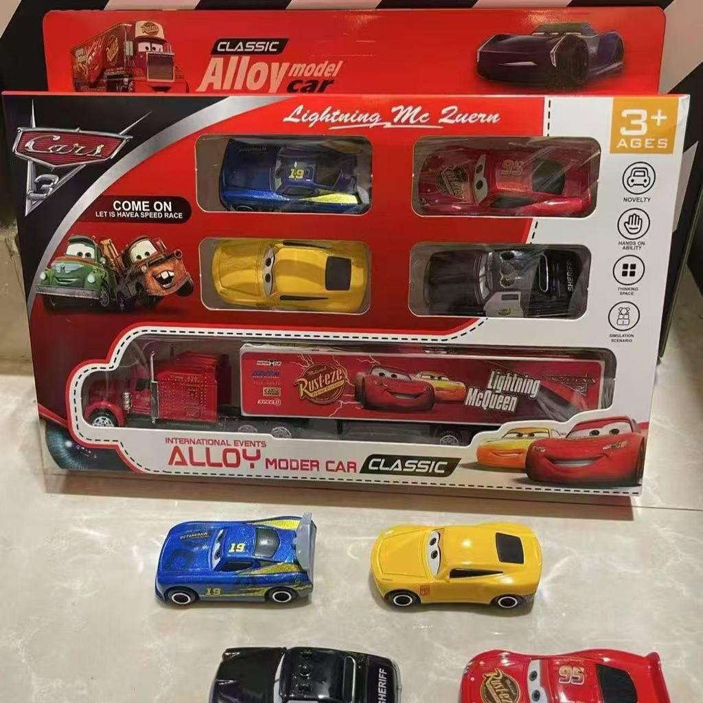 Lightning McQueen & Mater Truck Alloy Car Model Set - Boys Toy Collection Gift