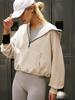 Basic Hoodie Sweatshirt For Women With Pocket And Drawstring For Casual Streetwear
