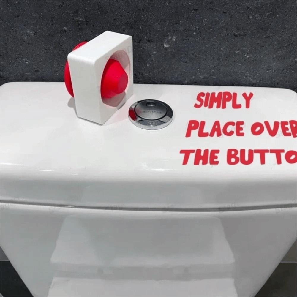 Distinctive Eye-Catching Toilet Tank Press Button Rocket Launch Shaped Button Bathroom Space