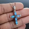 European and American Style Pendant with Cross and Diamond Necklace Exquisite
