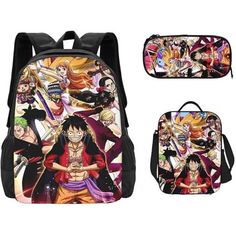 One Piece Backpack Set For Middle School Students Nylon School Bag Pencil Case And Tote Bag